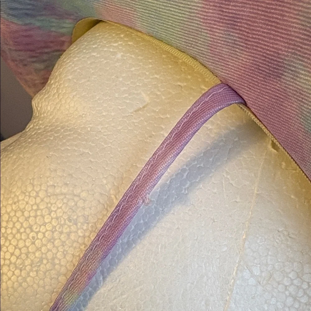 Tommy Bahama Kids Tie Dye Straw Wide Brim Sun Hat OS With Chin Strap